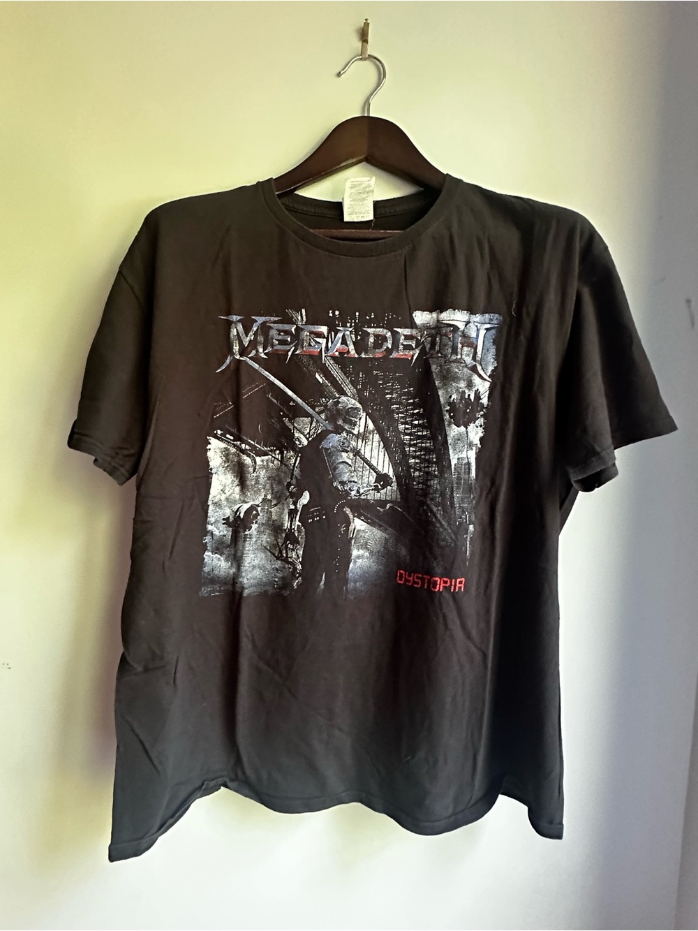 Megadeth – Dystopia World Tour 2016 Graphic Band Tee | XL | Black | 100% Cotton